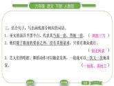 人教版六年级语文下第一单元4藏　戏习题课件