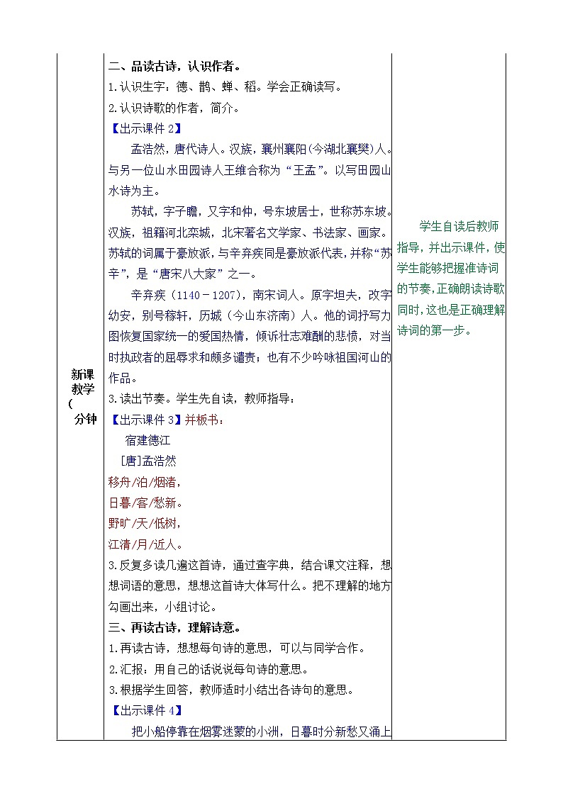 六年级上册语文人教部编版 3.古诗词三首《六月二十日望湖楼醉书》  教案第2页