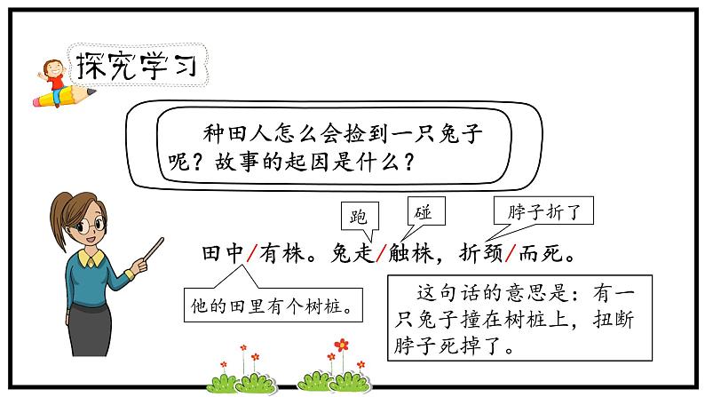 人教部编版三年级下册第二单元——第五课《守株待兔》【PPT+教案】05