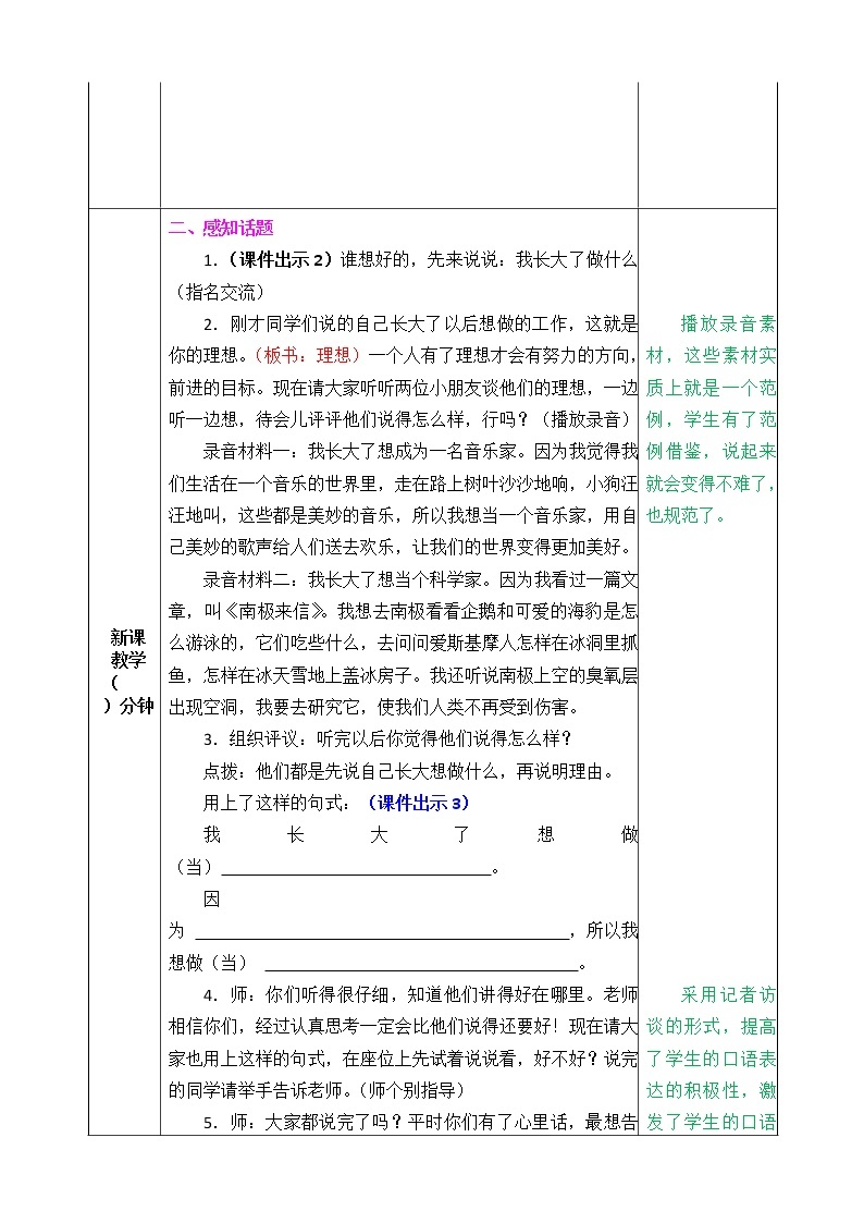 《口语交际：长大以后做什么》课件+教案+练习02