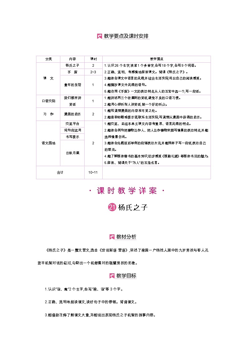 第21课 杨氏之子第2页