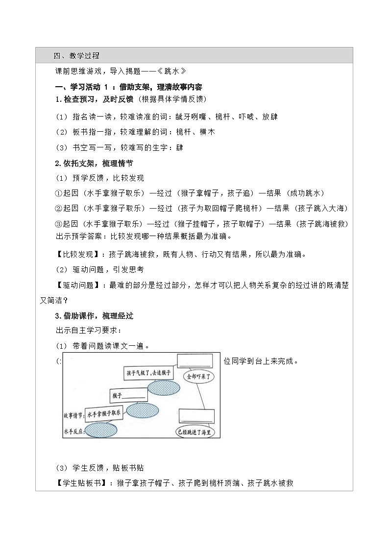 五下17《跳水》教学设计02