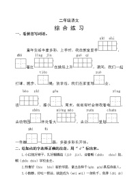 山东省潍坊地区2022-2023学年二年级上学期期中考试语文试题（含答案）