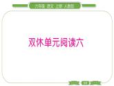 人教版六年级语文上第六单元双休单元阅读六习题课件