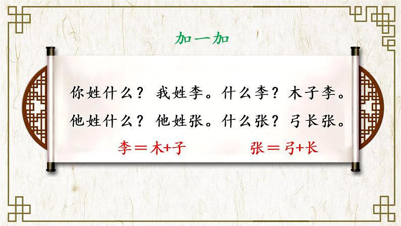 一年级下册识字《姓氏歌》课件第6页