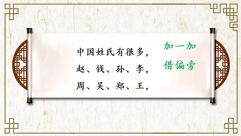 一年级下册识字《姓氏歌》课件第8页