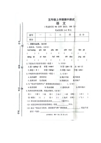 甘肃省平凉市灵台县2022-2023学年五年级上学期期中语文试题