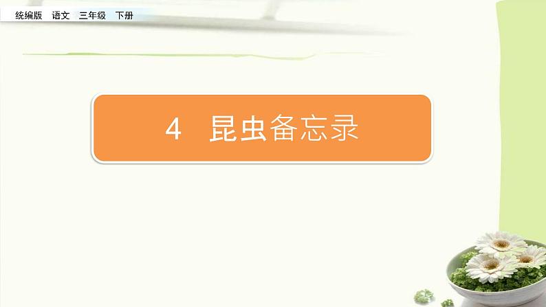 小学语文人教部编版（五四制）三年级下册 第一单元 4 昆虫备忘录 配套课件102