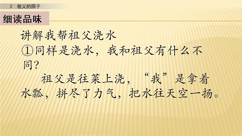 小学语文人教部编版（五四制）五年级下册 第一单元 3 祖父的园子 第二课时 配套课件2第6页