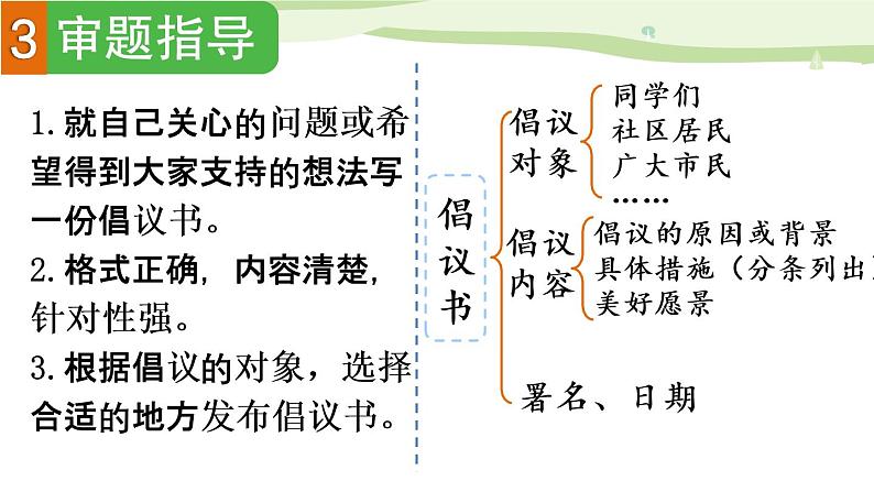 部编语文六年级上册第六单元 习作：学写倡议书（上课课件）第8页