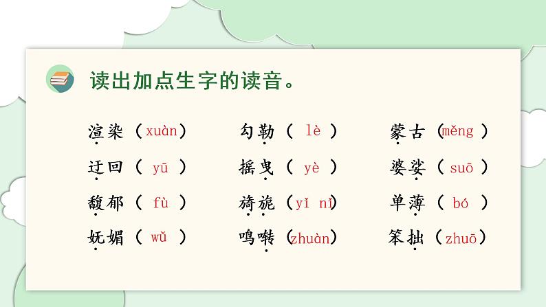 部编版语文六年级上册第一单元（复习课件）03