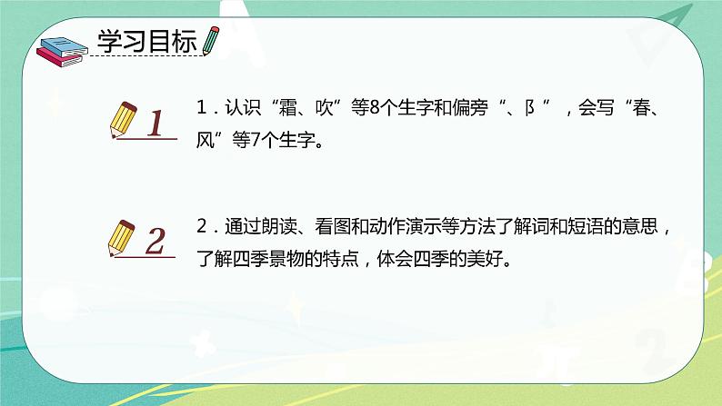 语文部编版一年级下册第一单元 第1课 春夏秋冬 课件（部编版）02