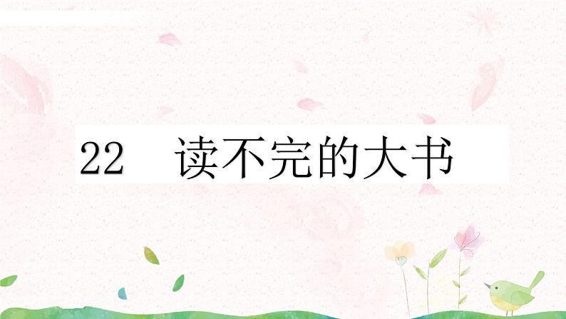 22《读不完的大书》第二课时课件+教案05