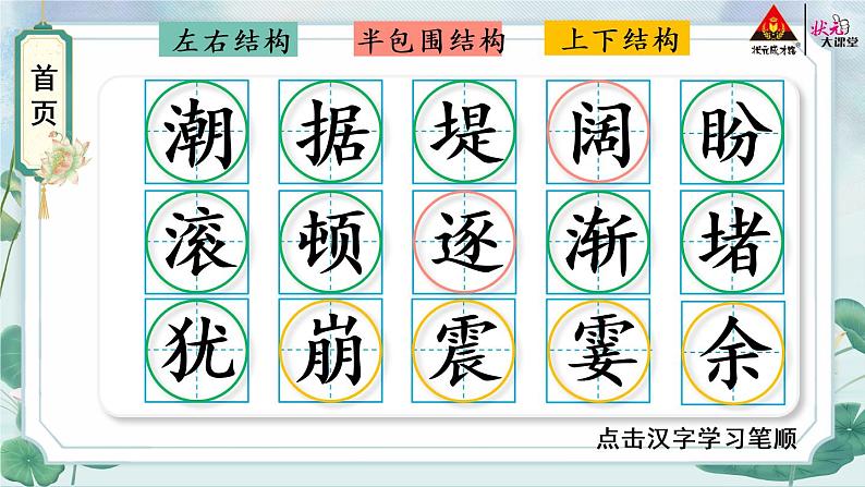 1 观潮生字专用课件第2页