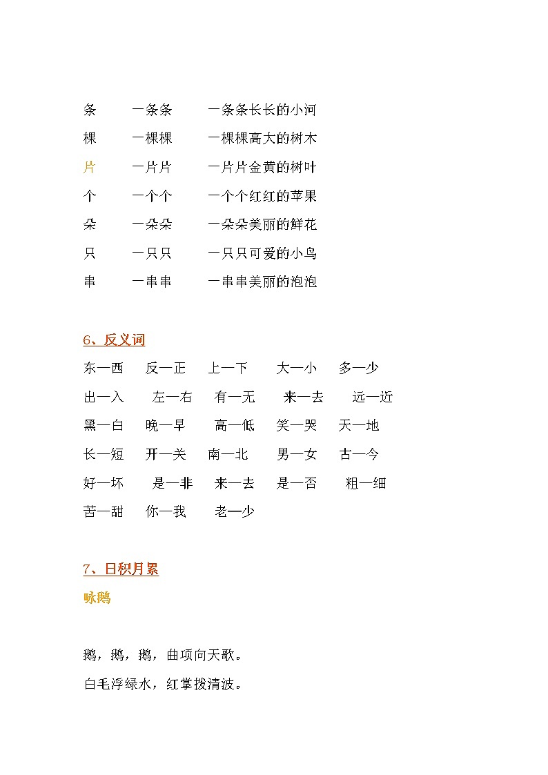 小学语文基础知识练习03