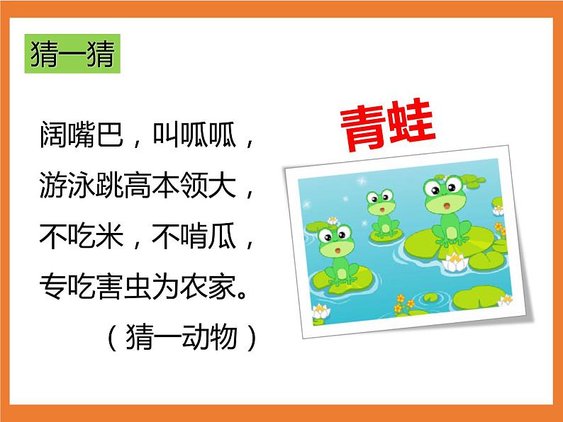 统编版1下语文 第1单元 识字3 小青蛙 课件+教案+练习+素材04