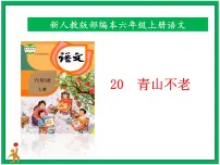 小学语文人教部编版六年级上册20* 青山不老一等奖ppt课件