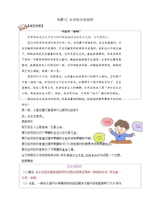 专题02 认识总分总结构 学生版+教师版（试题）
