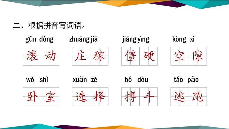 部编版语文四年级上册  字词专项复习（课件PPT）03