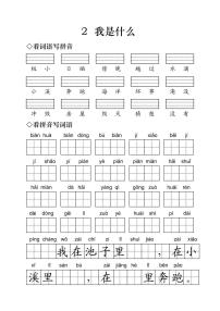 人教部编版 (五四制)二年级上册2 我是什么课后测评