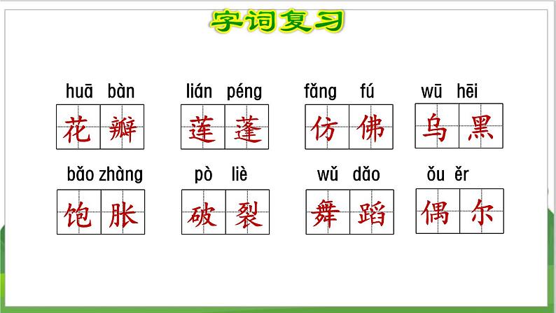 3语文下人教部编(经典版) 期末整理与复习_各单元知识梳理及典例专训   第1单元复习 PPT课件第4页