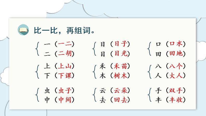 统编版小学语文一年级上册精品复习课件08