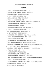 部编版语文六下 小升初语文易错知识点专项集训B卷 成语运用（试题+答案）