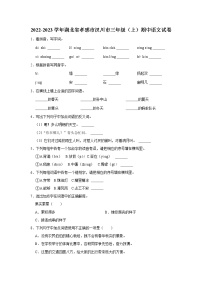 2022-2023学年湖北省孝感市汉川市三年级（上）期中语文试卷