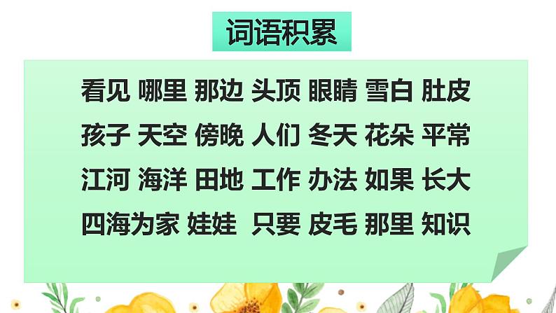 新部编版二年级语文上册词语专项复习课件第2页