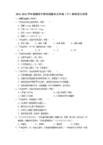 福建省宁德市福鼎市2021-2022学年五年级下学期期末检测语文试题