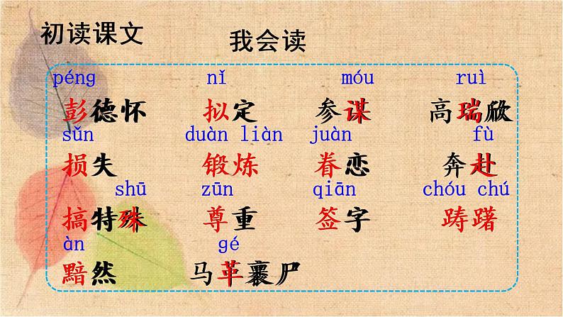 部编版语文五年级下册 10 青山处处埋忠骨 课件04