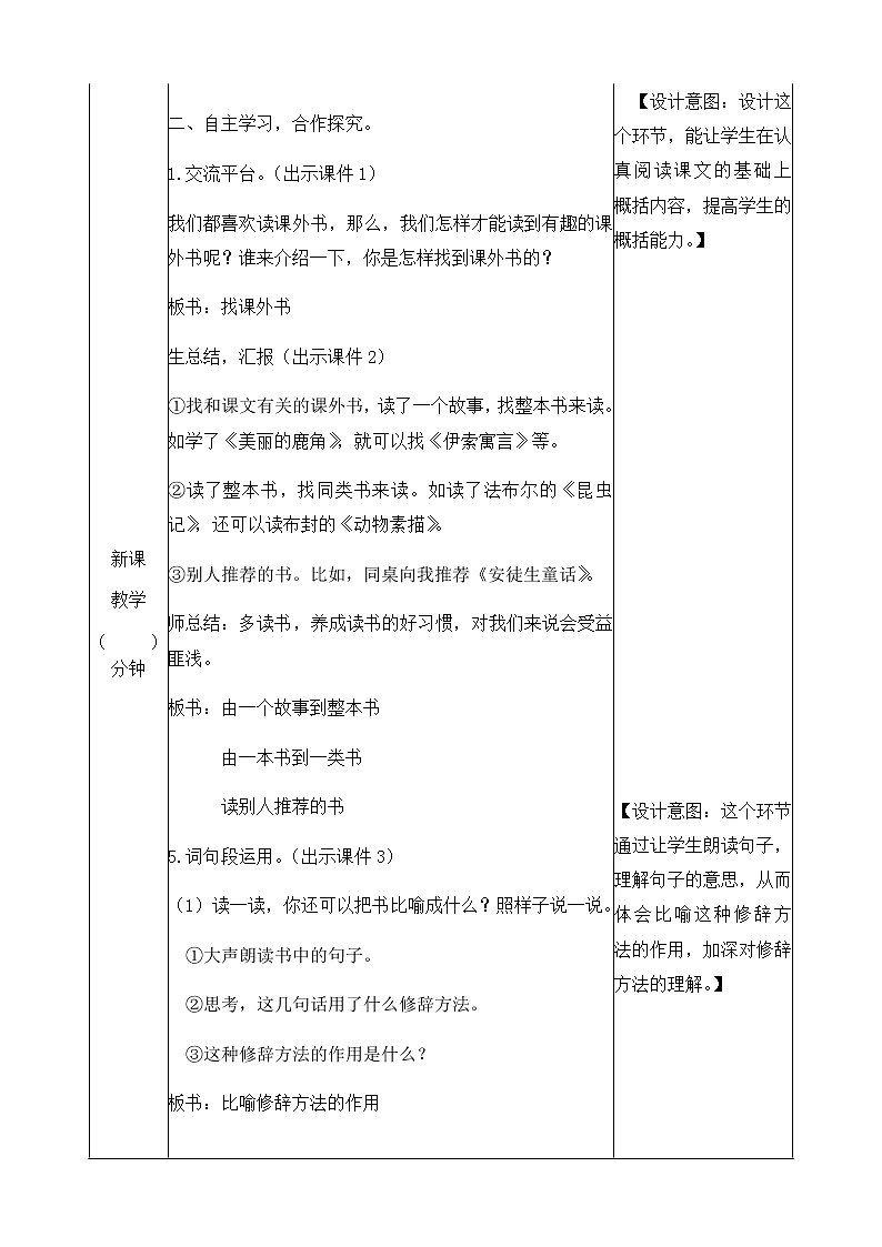 人教部编版语文五年级上册《第八单元 语文园地 》教学设计第2页