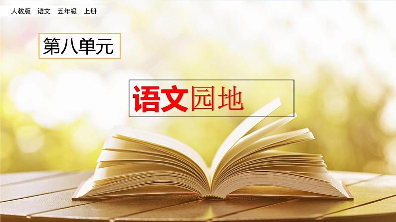 人教部编版语文五年级上册《第八单元 语文园地》课件02