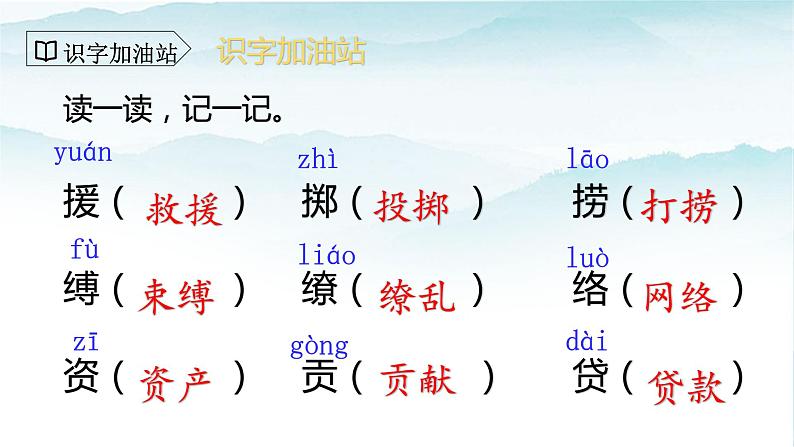 人教部编版三年级语文下册第一单元  语文园地  PPT课件+教学设计+音视频素材08