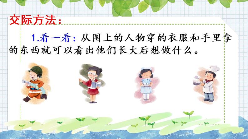 新部编版小学语文二年级下册：口语交际：长大以后做什么课件03