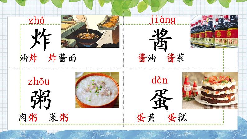 新部编版小学语文二年级下册：识字4  中国美食课件第7页