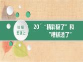 部编版语文五年级上册 20.“精彩极了”和“糟糕透了” 课件