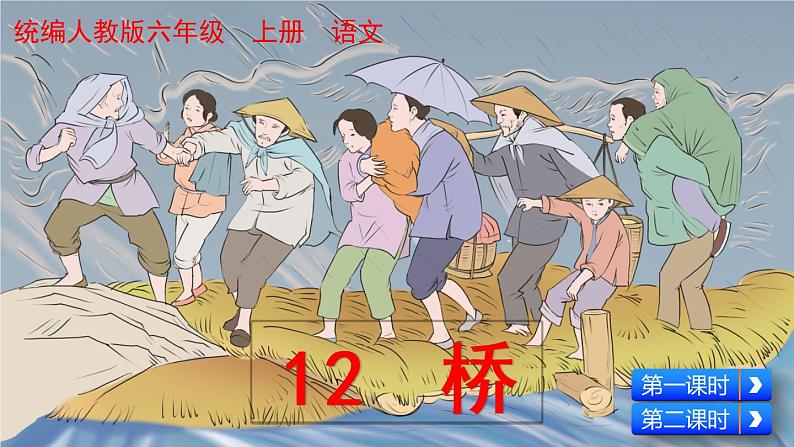 小学六年级上语文12《桥》优质课教学课件第3页