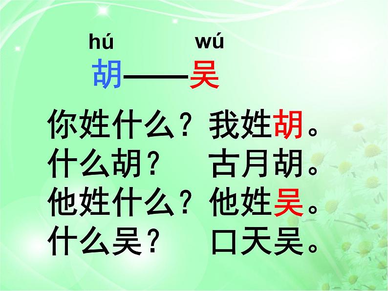 部编版一年级语文下册--2.姓氏歌（课件）第5页