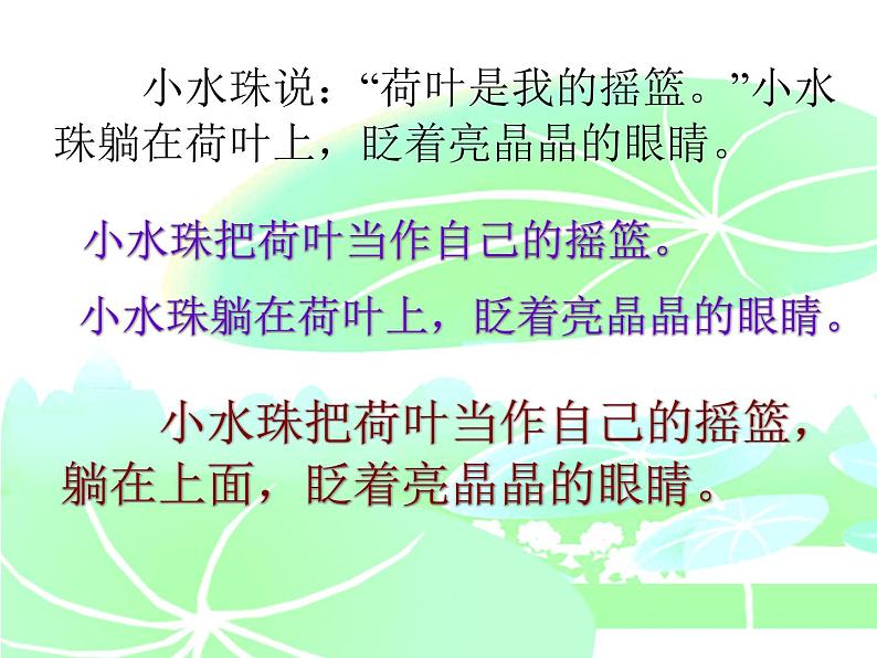 部编版一年级语文下册--13.荷叶圆圆（课件）第6页