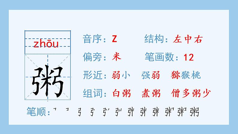 六语下（RJ）第1单元 2.腊八粥 PPT课件+教案03