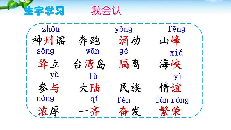 部编版二年级下册语文--1.神州谣（课件2）第3页