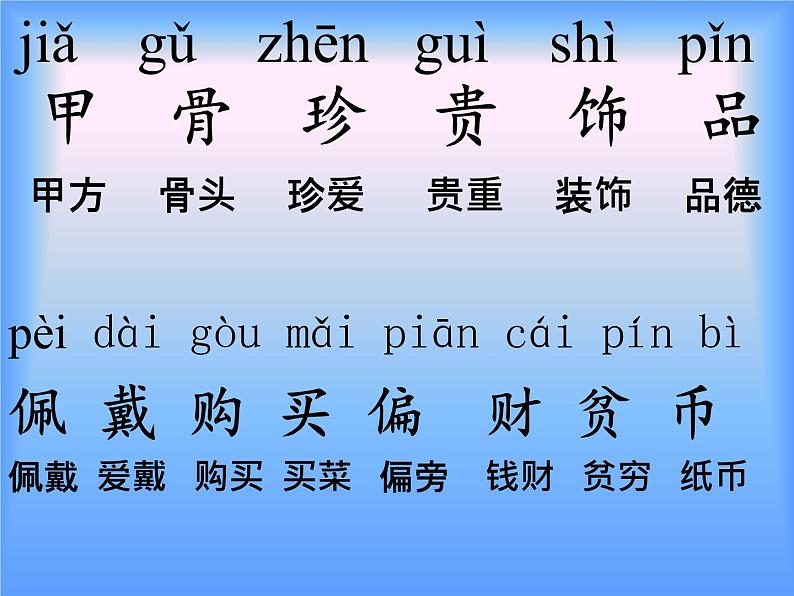 部编版二年级下册语文--3.“贝”的故事（课件1）第3页