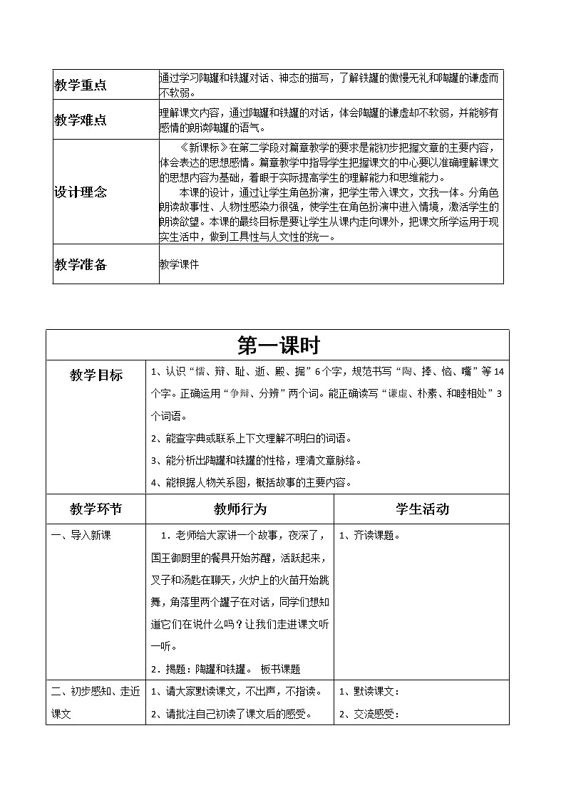 部编版三年级语文下册--6.陶罐和铁罐（导学案3）02