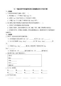 语文三年级下册12* 一幅名扬中外的画巩固练习