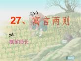 部编版二年级语文下册--12.寓言二则-揠苗助长（课件）