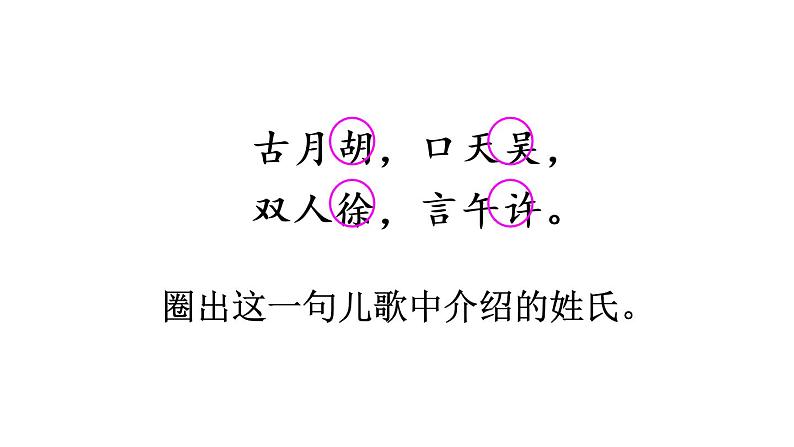 部编版一年级语文下册--识字2 姓氏歌（课件）05