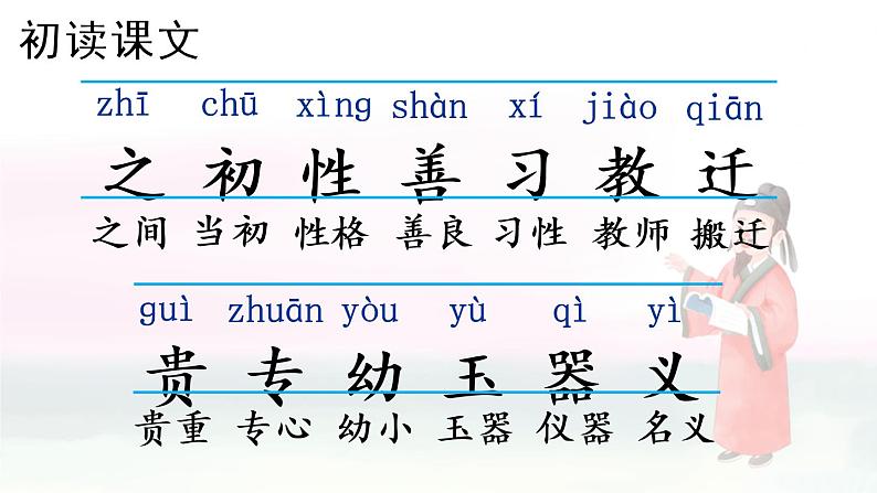 部编版语文一年级下册 识字8 人之初 课件第6页