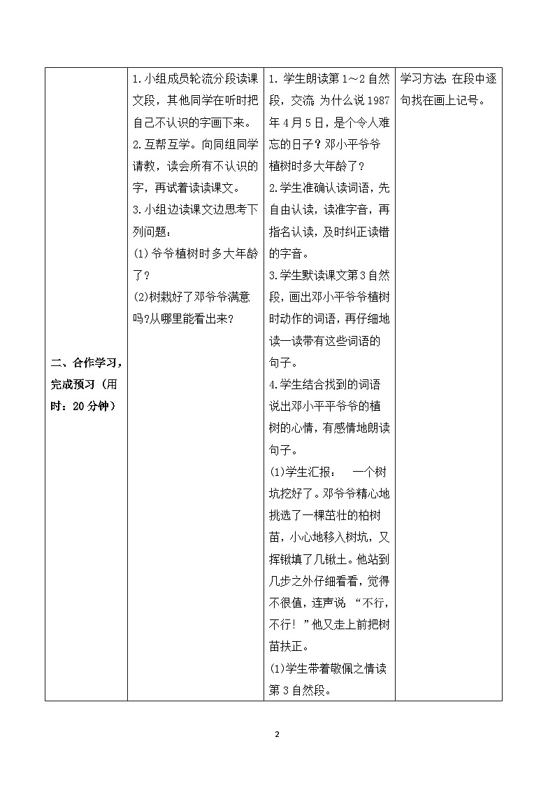 4 邓小平爷爷植树 课件+教案+导学案+课堂实录+素材02