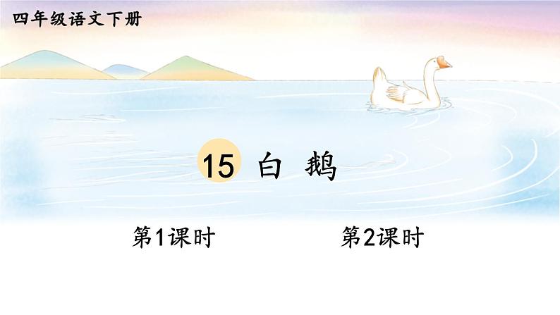 【人教部编版】四下语文  15 白鹅（课件+教案）01